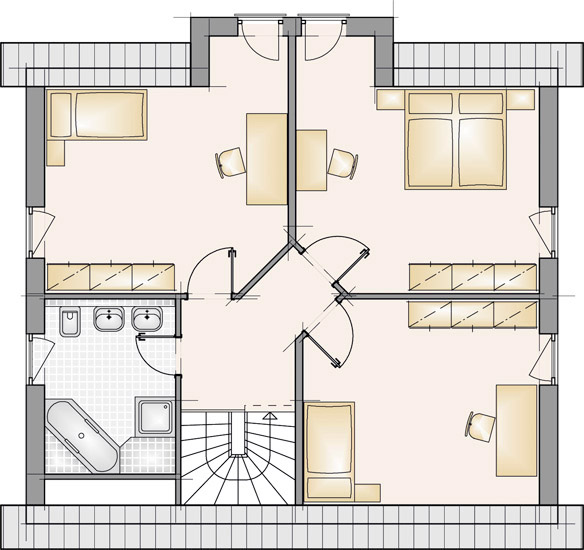 Haustyp C23 – Grundriss Obergeschoss