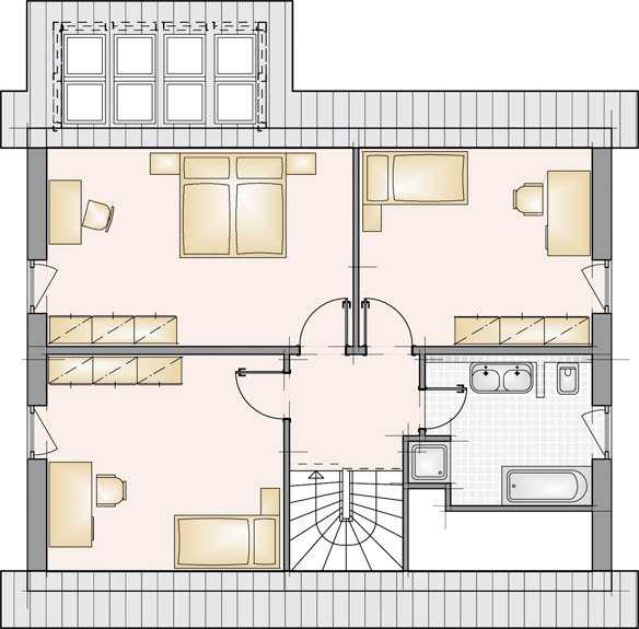 Haustyp C22 – Grundriss Obergeschoss