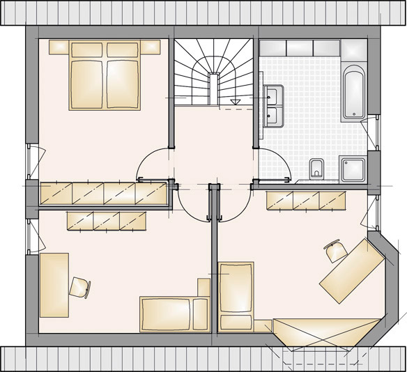 Haustyp C21 – Grundriss Obergeschoss