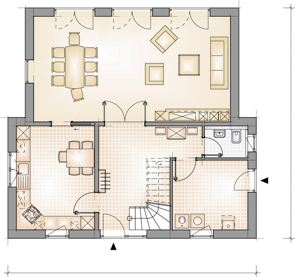 Haustyp C12 – Grundriss Erdgeschoss