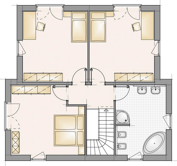 Haustyp C12 – Grundriss Obergeschoss