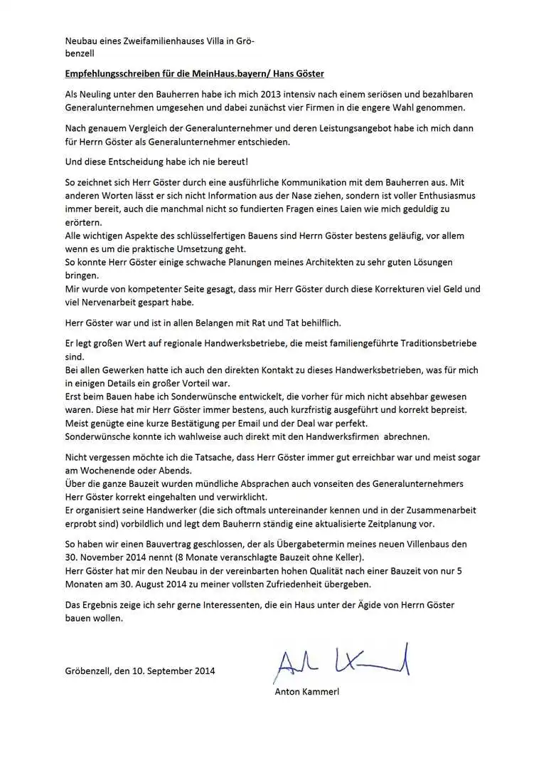 Referenz Neubau Zweifamilienhaus