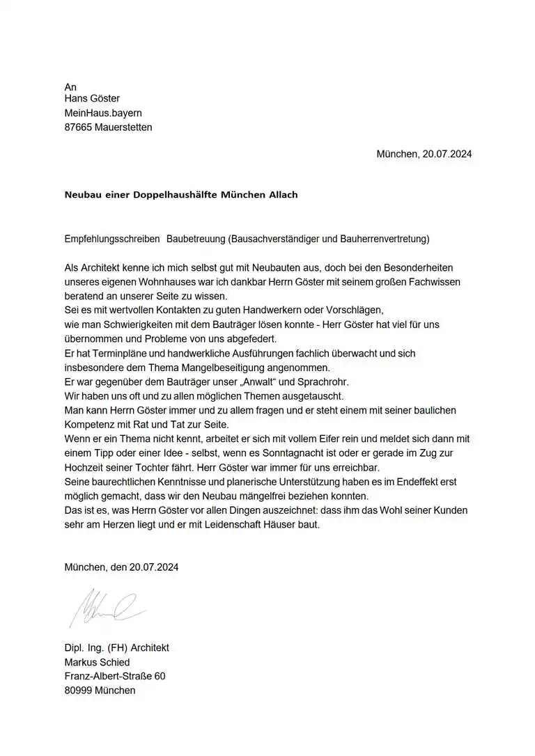 Referenz Familie Schied
