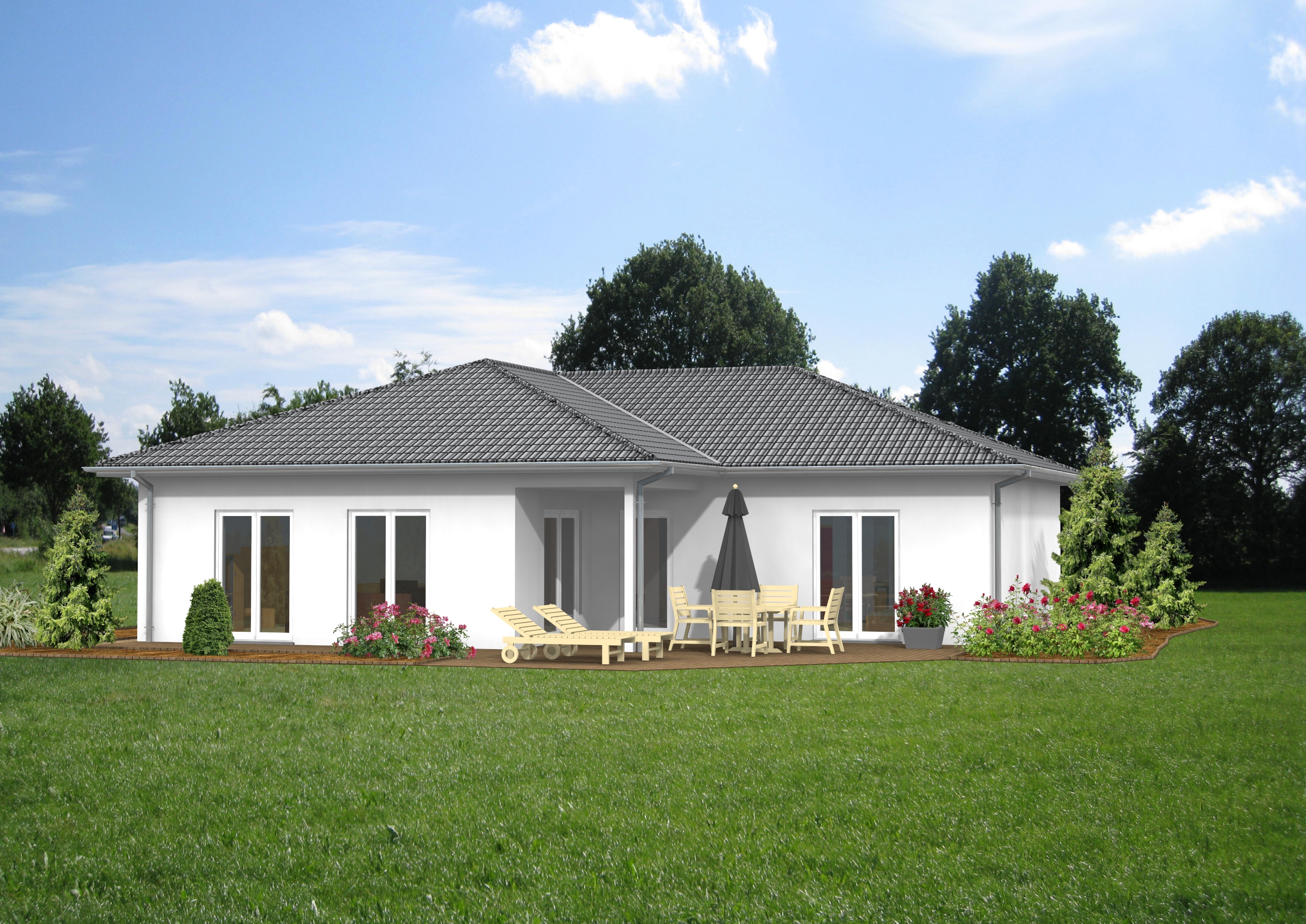 Bungalow Typ K – Ansicht 2